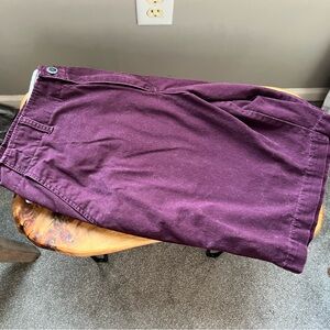 American Eagle Outfitters Burgundy Flat Front Men Shorts
